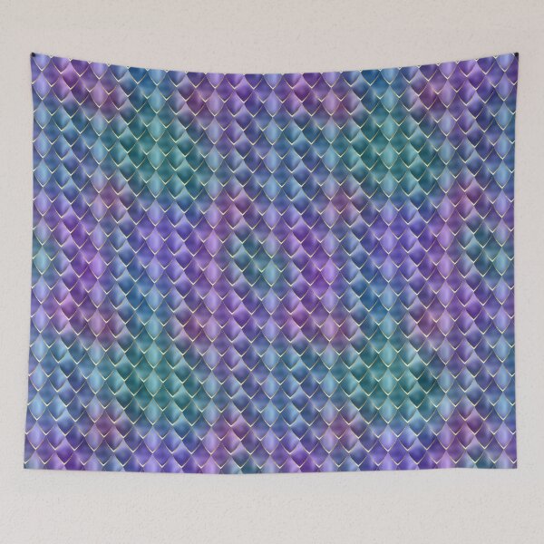 Item preview, Blue Purple Dragon Scales designed and sold by MerchActually.