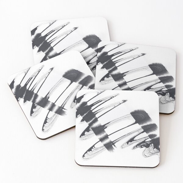 Item preview, ink explorations (046) - abstract black india ink painting designed and sold by expl-rations.
