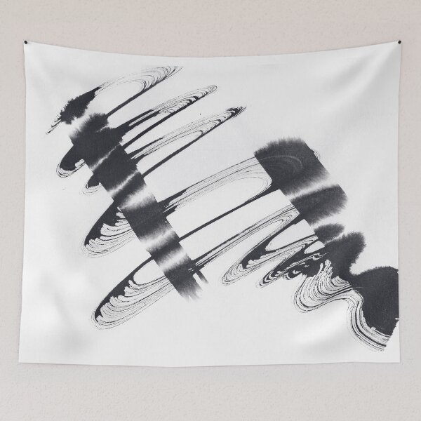 Item preview, ink explorations (046) - abstract black india ink painting designed and sold by expl-rations.