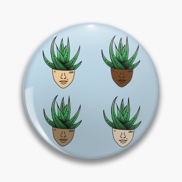 Item preview, Aloe Plant Person With Face Tattoos designed and sold by 10pmCreations.