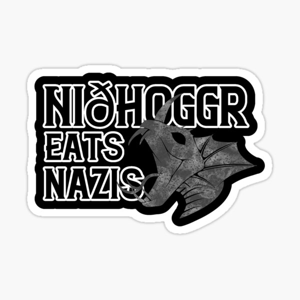 Item preview, Nidhoggr Eats Nazis designed and sold by banaslabs.
