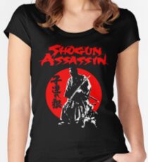 LONEWOLF AND CUB AKA SHOGUN ASSASSIN SHINTARO KATSU JAPANESE CLASSIC SAMURAI MOVIE Women's Fitted Scoop T-Shirt