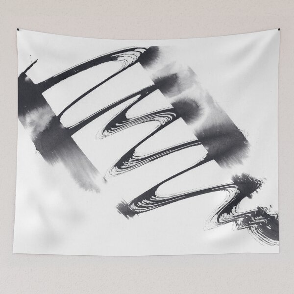 Item preview, ink explorations (047) - abstract black india ink painting designed and sold by expl-rations.