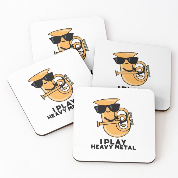 Item preview, I Play Heavy Metal Funny Tuba Puns  designed and sold by punnybone.