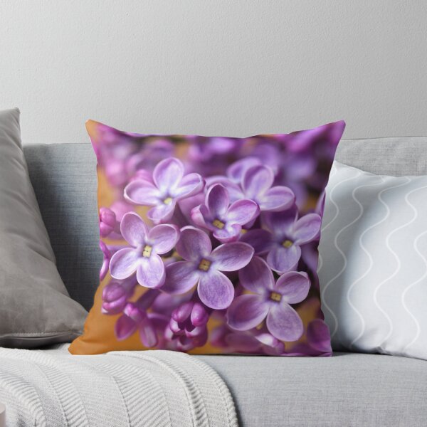 Item preview, Cottage Garden Lila Pillow designed and sold by SmoothBreeze7 | Liz Collet Photography.
