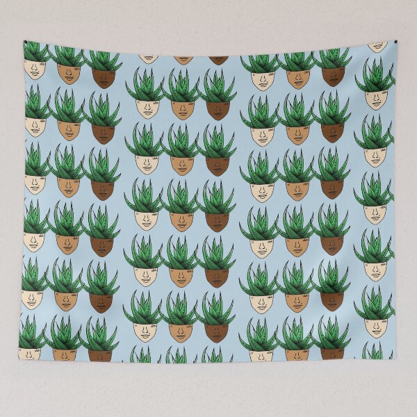 Item preview, Aloe Plant Person With Face Tattoos designed and sold by 10pmCreations.