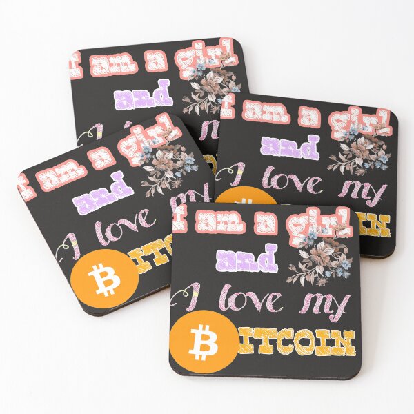 Item preview, I am a girl and I love my Bitcoin designed and sold by WEShop23.