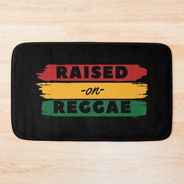 Item preview, Raised on Reggae Distressed Reggae Rasta Flag Colors designed and sold by RastaColors.
