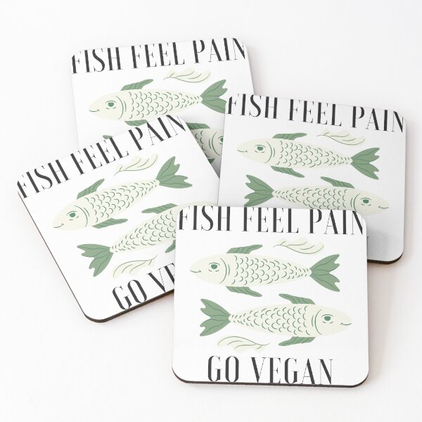 Item preview, Fish Feel Pain. Go Vegan. designed and sold by ActivistCo.