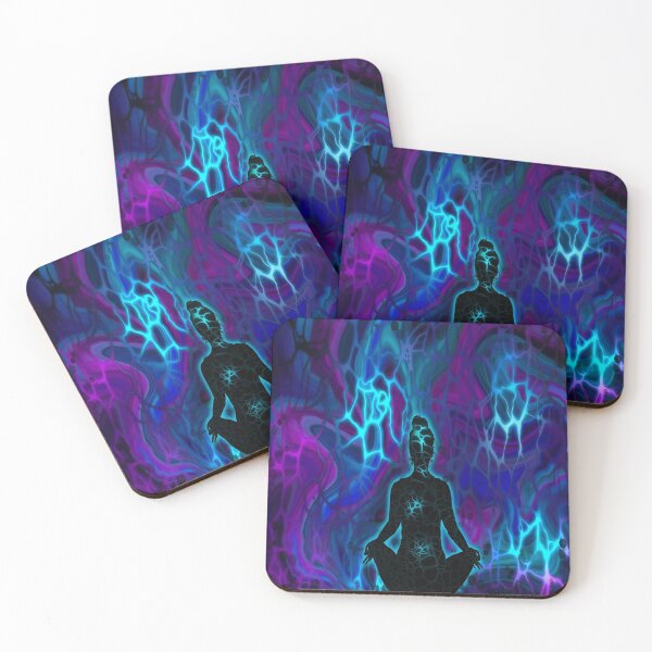 Item preview, Zen, buddhist digital fluid pour with cells designed and sold by MayGreenAbgrall.