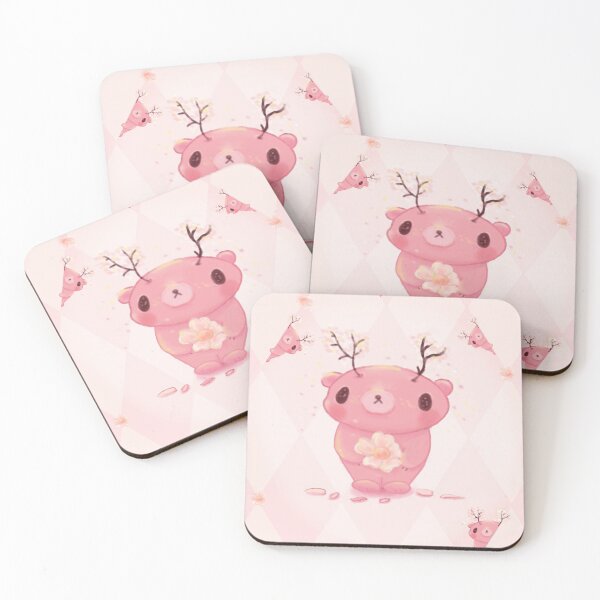 Item preview, Pink Cherry Blossom Bear  designed and sold by moonlitdoodl.