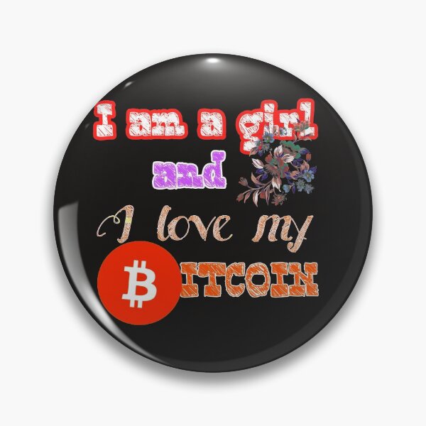 Item preview, Copy of I am a girl and I love my Bitcoin designed and sold by WEShop23.