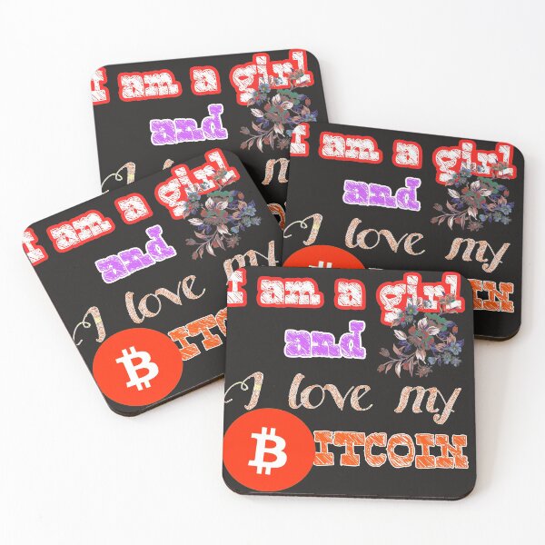 Item preview, Copy of I am a girl and I love my Bitcoin designed and sold by WEShop23.