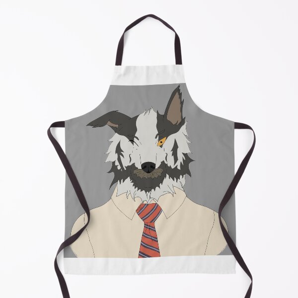 Item preview, White Collar Wolf Smiling 2.0 designed and sold by RowanFWR.