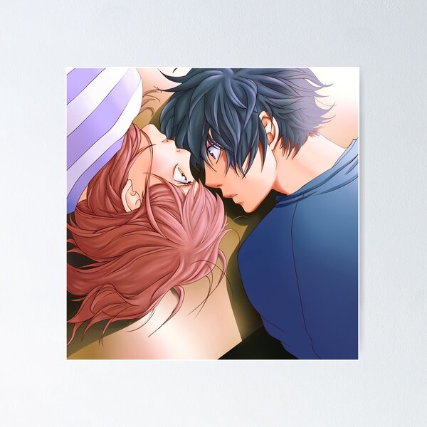 Ao Haru Ride - Futaba Yoshioka & Kou Mabuchi  Sticker for Sale by balvrz