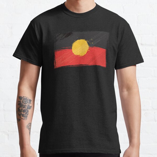 Distressed Aboriginal Flag T-shirt Classic T-Shirt