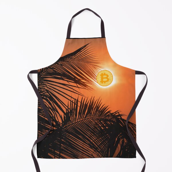 Item preview, Bitcoin Art Palm Trees Bitcoin Sun Energy designed and sold by ravishdesigns.