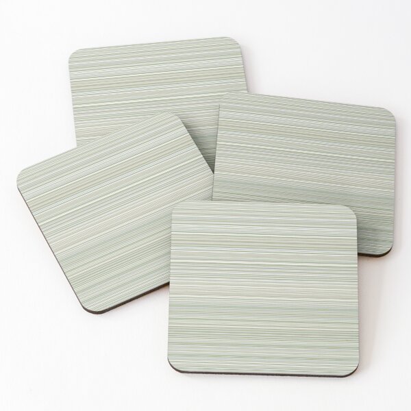 Item preview, Fine Stripes Sage Green - Striped Pattern in Sage Beige Grey Cream designed and sold by kierkegaard.
