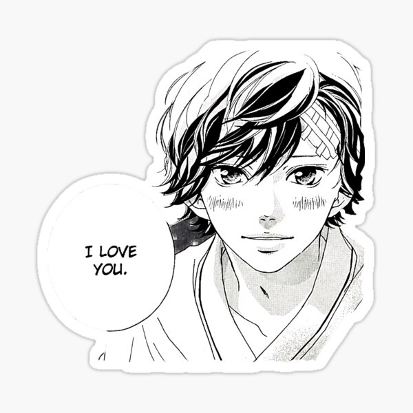 Ao Haru Ride - Futaba Yoshioka & Kou Mabuchi  Sticker for Sale by balvrz