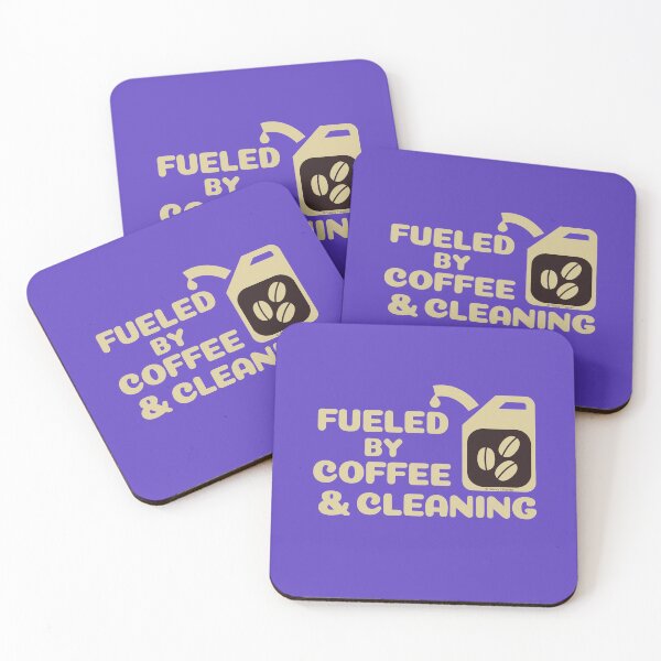 Item preview, Fueled by Coffee and Cleaning Housekeeper Cleaning Lady Fun designed and sold by SavvyCleaner.