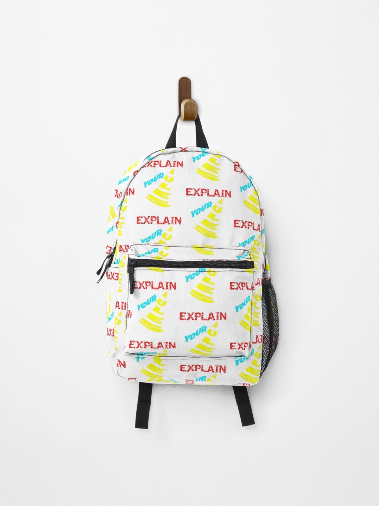 Thumbnail 1 of 3, Backpack, EXPLAIN YOUR RULES #2 designed and sold by CUTESTUFFnow.