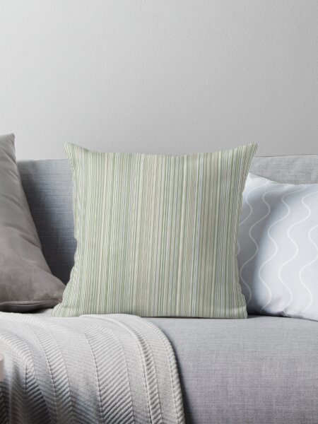Artikel-Vorschau von Feine Streifen Salbeigrün Vertikal - Gestreiftes minimalistisches Muster in Salbei-Beige-Grau-Creme, designt und verkauft von kierkegaard.