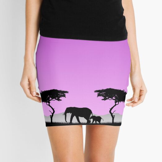 Elephants Mini Skirt