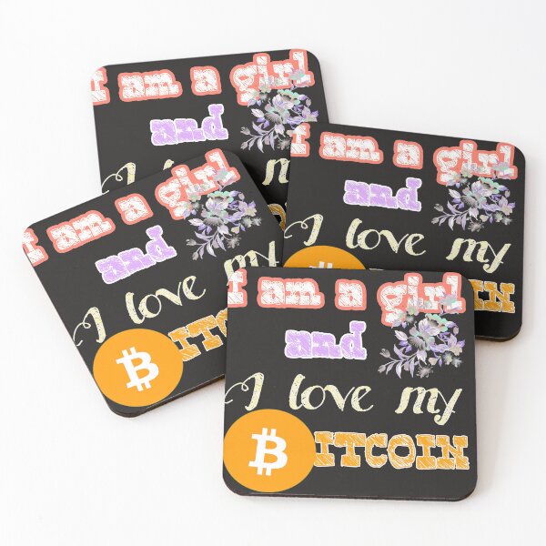 Item preview, Copy of Copy of I am a girl and I love my Bitcoin designed and sold by WEShop23.