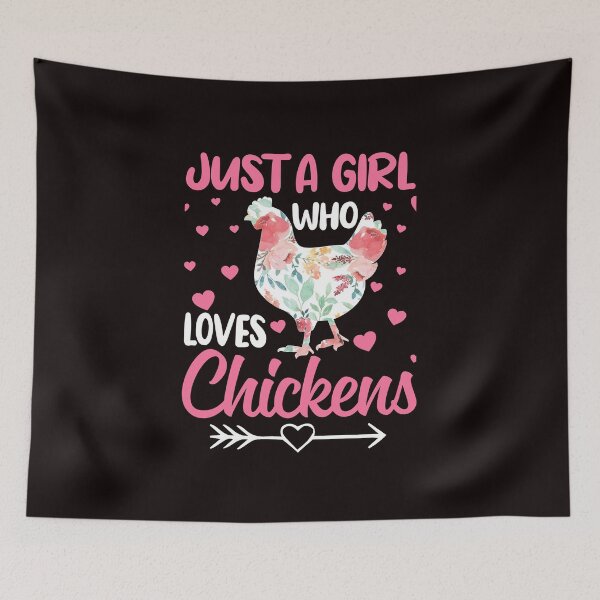 Item preview, Just a girl  who loves chickens designed and sold by Sage86.