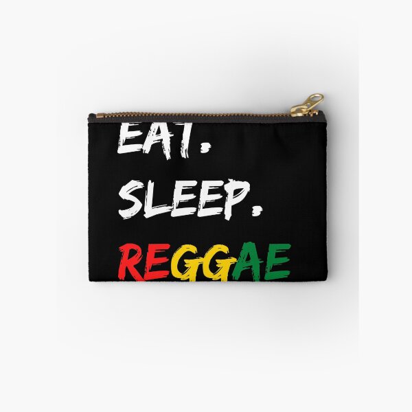 Item preview, Eat Sleep Reggae Distressed Reggae Lovers Design in Rasta Colors designed and sold by RastaColors.