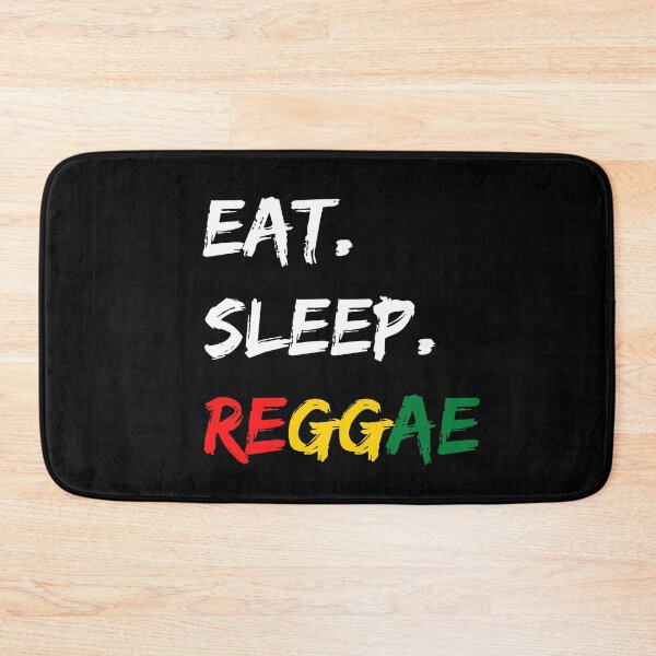 Item preview, Eat Sleep Reggae Distressed Reggae Lovers Design in Rasta Colors designed and sold by RastaColors.