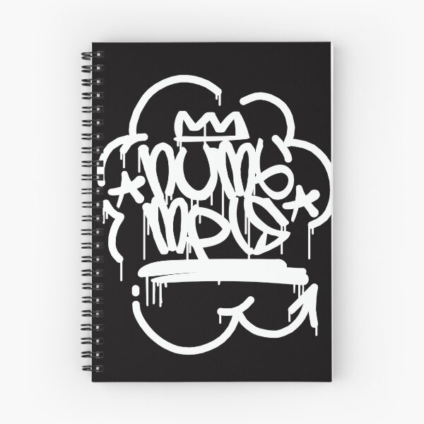Aperçu de l'œuvre NUMB graffiti bubble noir créée et vendue par HalfPintPrint.