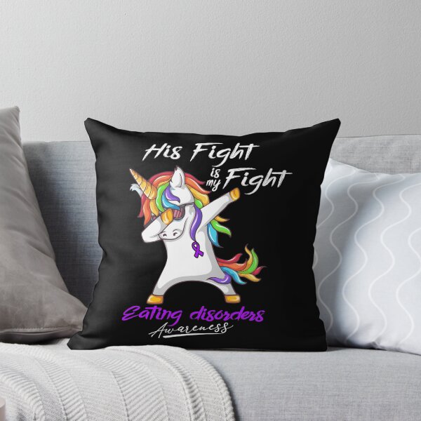 Item preview, Unicorn His Fight Is My Fight Eating disorders Awareness designed and sold by rechardtee.