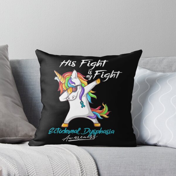 Item preview, Unicorn His Fight Is My Fight Ectodermal Dysphasia Awareness designed and sold by rechardtee.