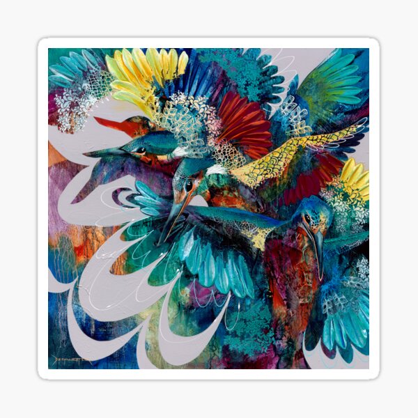 Kingfisher Crush Sticker