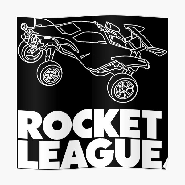 T-shirt Rocket League octane blanc Poster