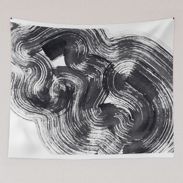 Item preview, ink explorations (051) - abstract black india ink painting designed and sold by expl-rations.