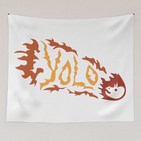 Item preview, YOLO designed and sold by ToadAndTempest.
