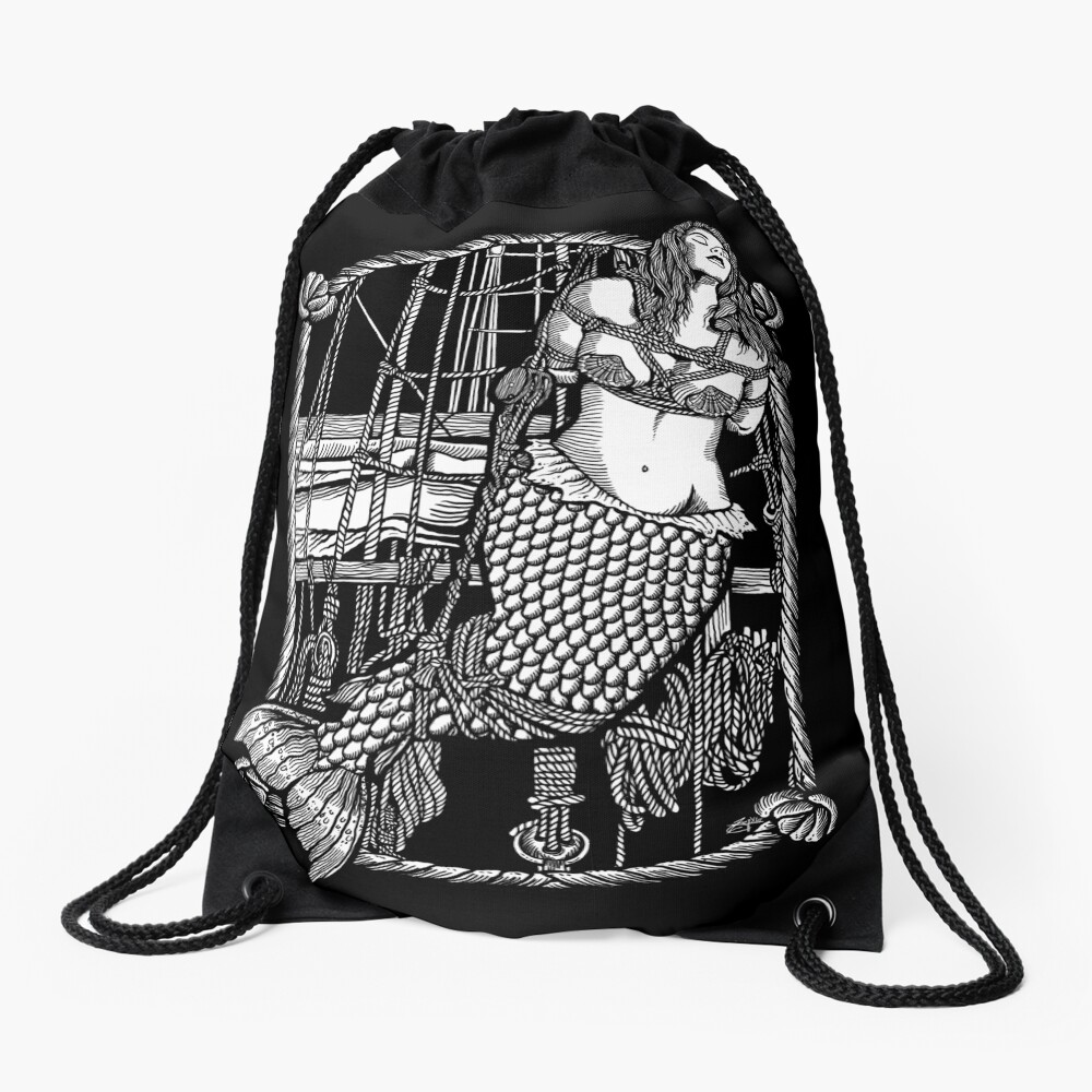 Bound Mermaid Drawstring Bag