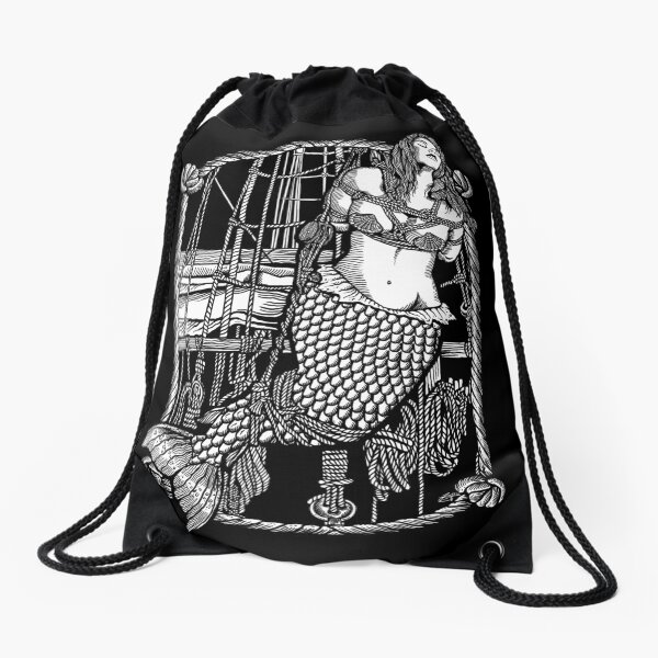 Bound Mermaid Drawstring Bag