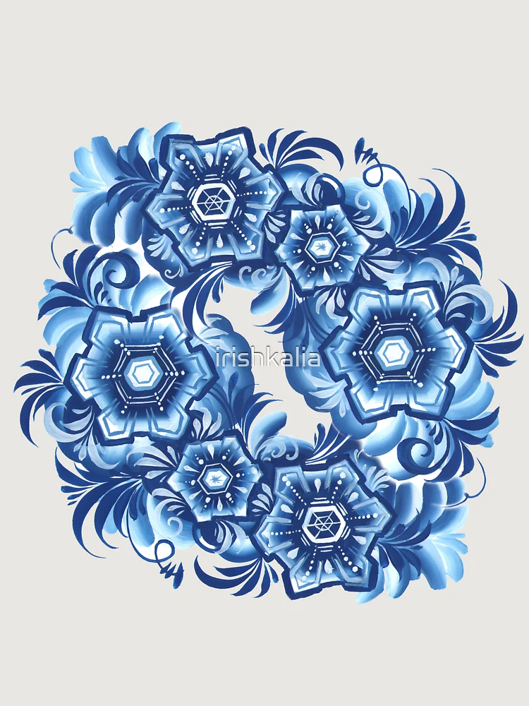 Thumbnail 6 of 6, Premium Oversized Sweatshirt, Snowflakes designed and sold by irishkalia.