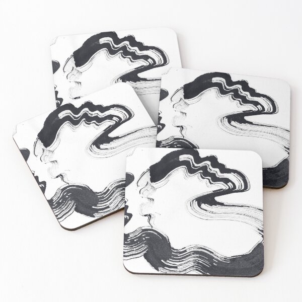 Item preview, ink explorations (052) - abstract black india ink painting designed and sold by expl-rations.