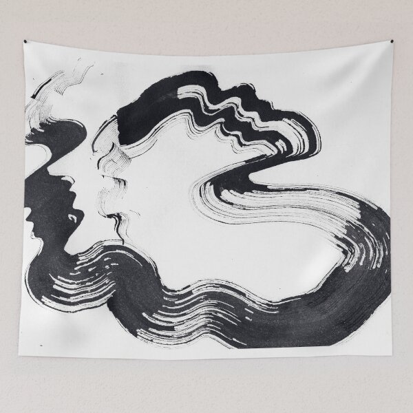 Item preview, ink explorations (052) - abstract black india ink painting designed and sold by expl-rations.