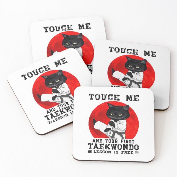Item preview, BLACK CAT YOUR FIRST TAEKWONDO LESSON IS FREE designed and sold by Princez21.