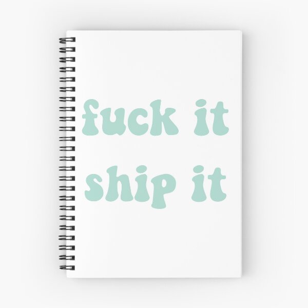 Item preview, Fuck It Ship It Blue Retro designed and sold by allymadethis.
