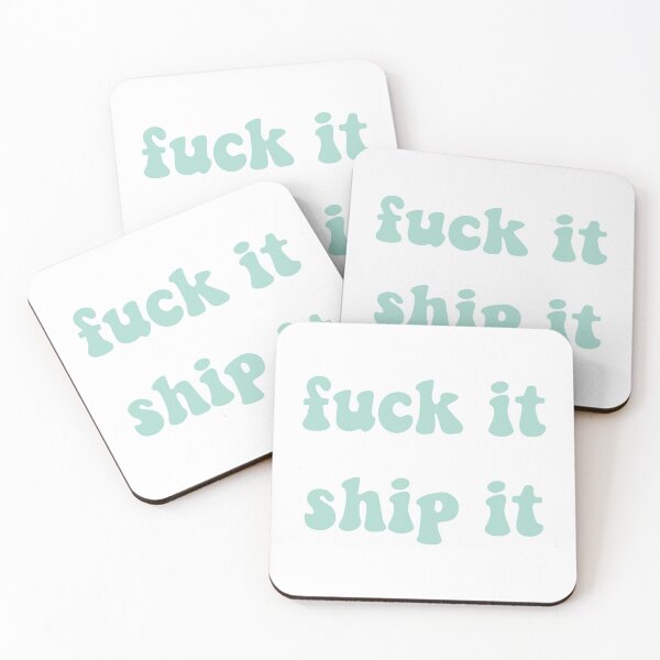 Item preview, Fuck It Ship It Blue Retro designed and sold by allymadethis.