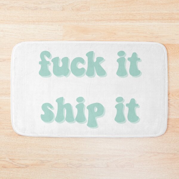 Item preview, Fuck It Ship It Blue Retro designed and sold by allymadethis.