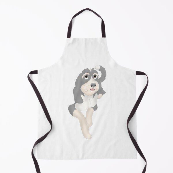 Item preview, Cartoony Bernadoodle Illustration designed and sold by pawtraitdreams.