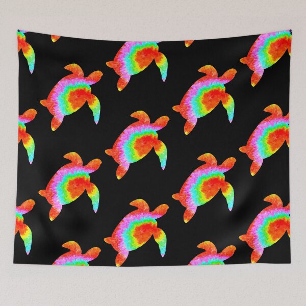 Item preview, Tie dye sea turtle  - tie dyed designed and sold by 1DaisyChainLane.