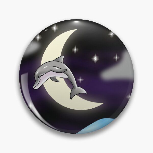 Item preview, Dolphin Over the Moon designed and sold by Rualar-Design.
